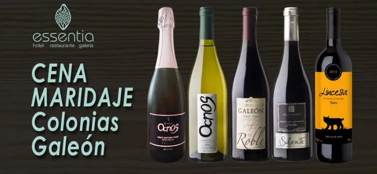Cena maridaje con vinos Colonias de Galeón