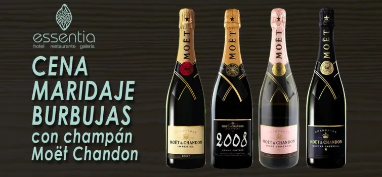 Cena maridaje «Burbujas» con Moët Chandon – Restaurante Essentia en Aracena