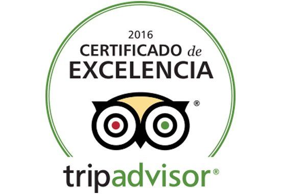 Hotel Essentia Aracena, Certificado de Excelencia de TripAdvisor