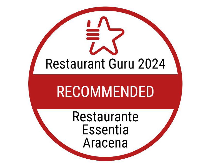Premio Restaurant Guru Recomendado 2024 para nuestro Restaurante Essentia Aracena